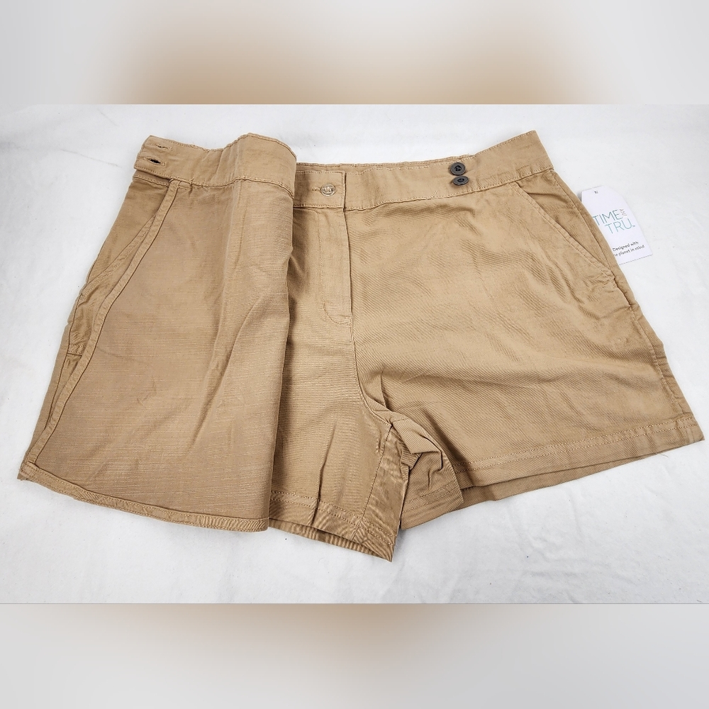 NWT Time And Tru Women's Utility Skort Size 16 Beige - Picture 7 of 13